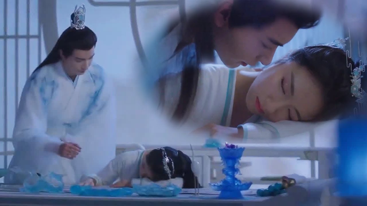 【搶先看】夜曇趴在桌上睡著了，神君再也無法掩飾自己滿眼的愛意，情不自禁俯身親吻她【星落凝成糖 The Starry Love】
