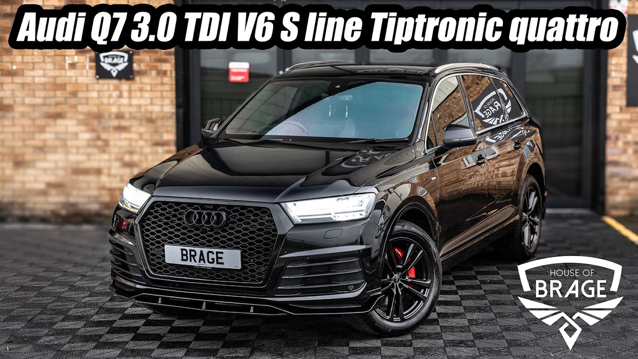 Audi Q7 3.0 TDI V6 S line quattro(RE16 ABN) – Luxury, Space & Effortless Power #audisline #audi