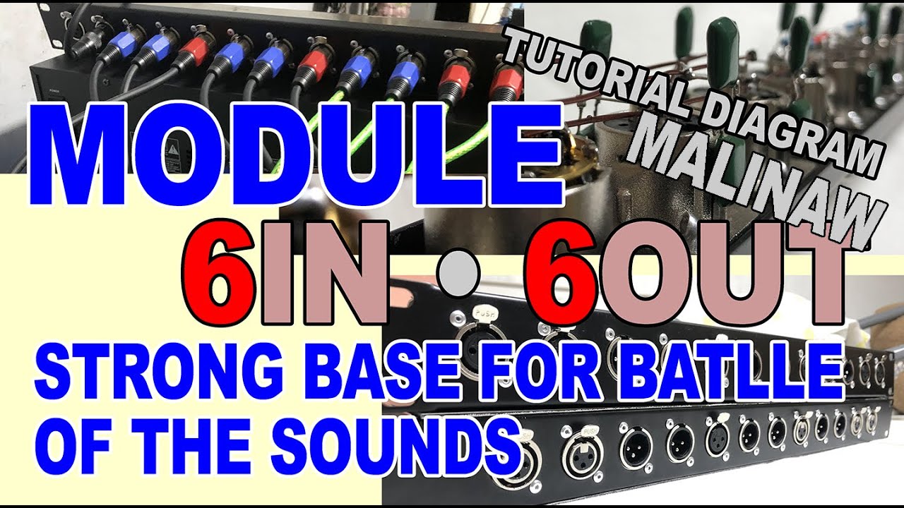 12 RU Module 6in 6out | Malinaw at Detalyadong Gawa | Diagram |  Strong Base Output | HD TUTORIAL