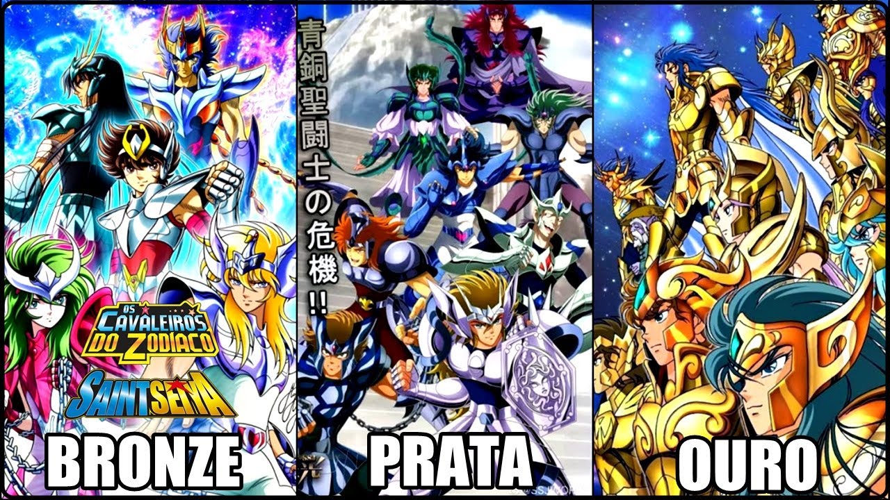 SAINT SEIYA : CONHEÇA OS CAVALEIROS DE BRONZE , PRATA E DE OURO NO ANIME OS CAVALEIROS DO ZODÍACO !