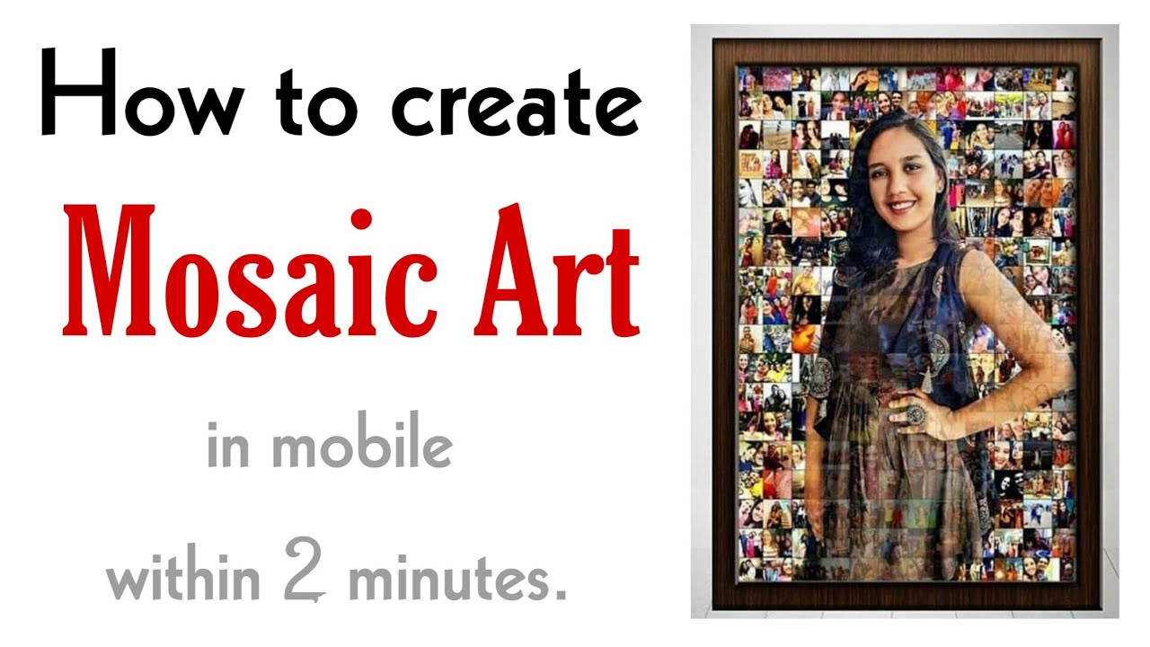 How to create Mosaic Art in mobile phone within 2 minutes | Editing Tips & Ideas |