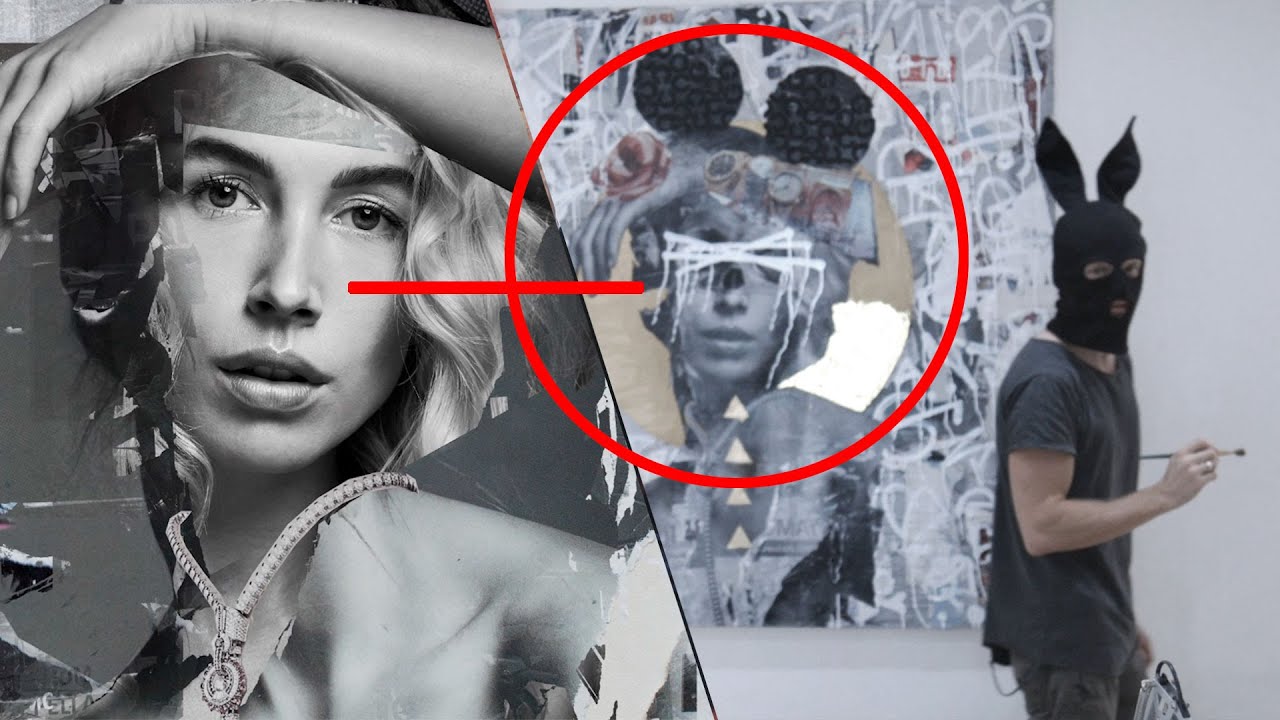 How I Make Contemporary Street Art on Canvas ||