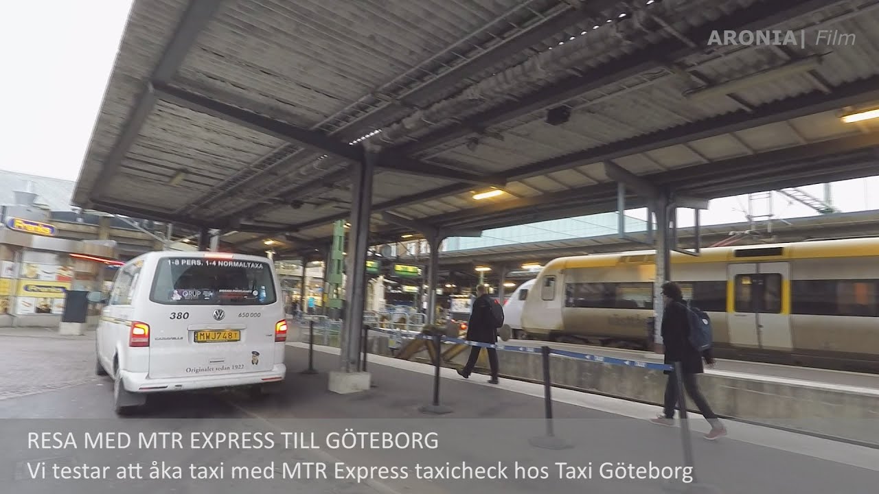 2015-11-10 Resa till Göteborg med MTR Express och efterföljande taxicheckresa