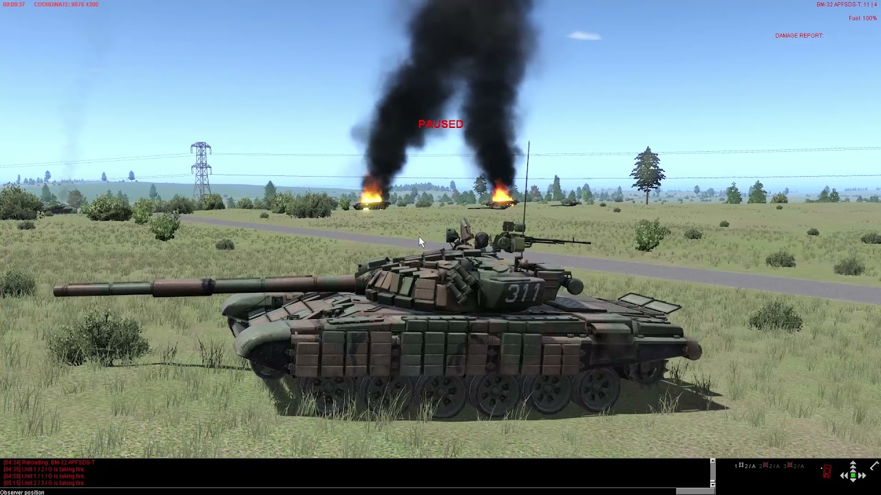 T-72B1 1985 Assault on Chieftain Defended Town, Steel Beasts Pro PE
