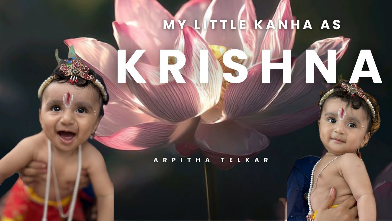My little kanha as krishna || Krishna’s feels at home || Arpitha Telkar vlogs 