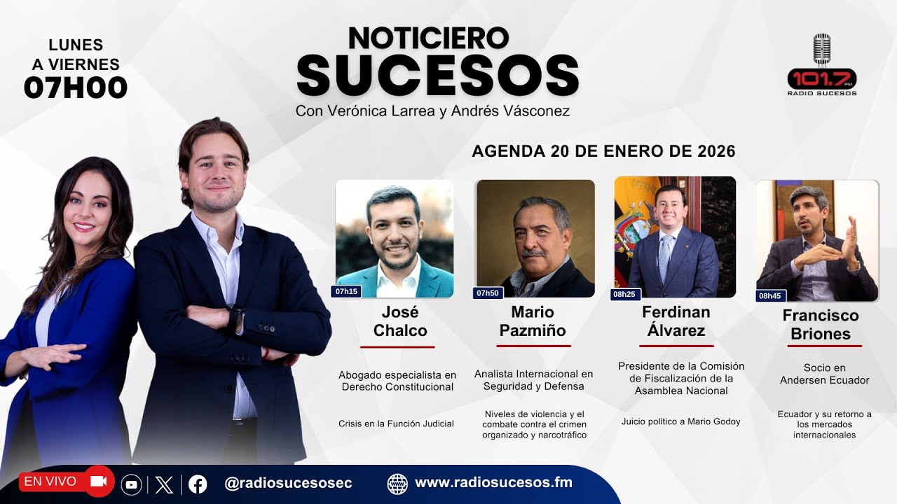 Noticiero Sucesos - 20 de enero de 2026