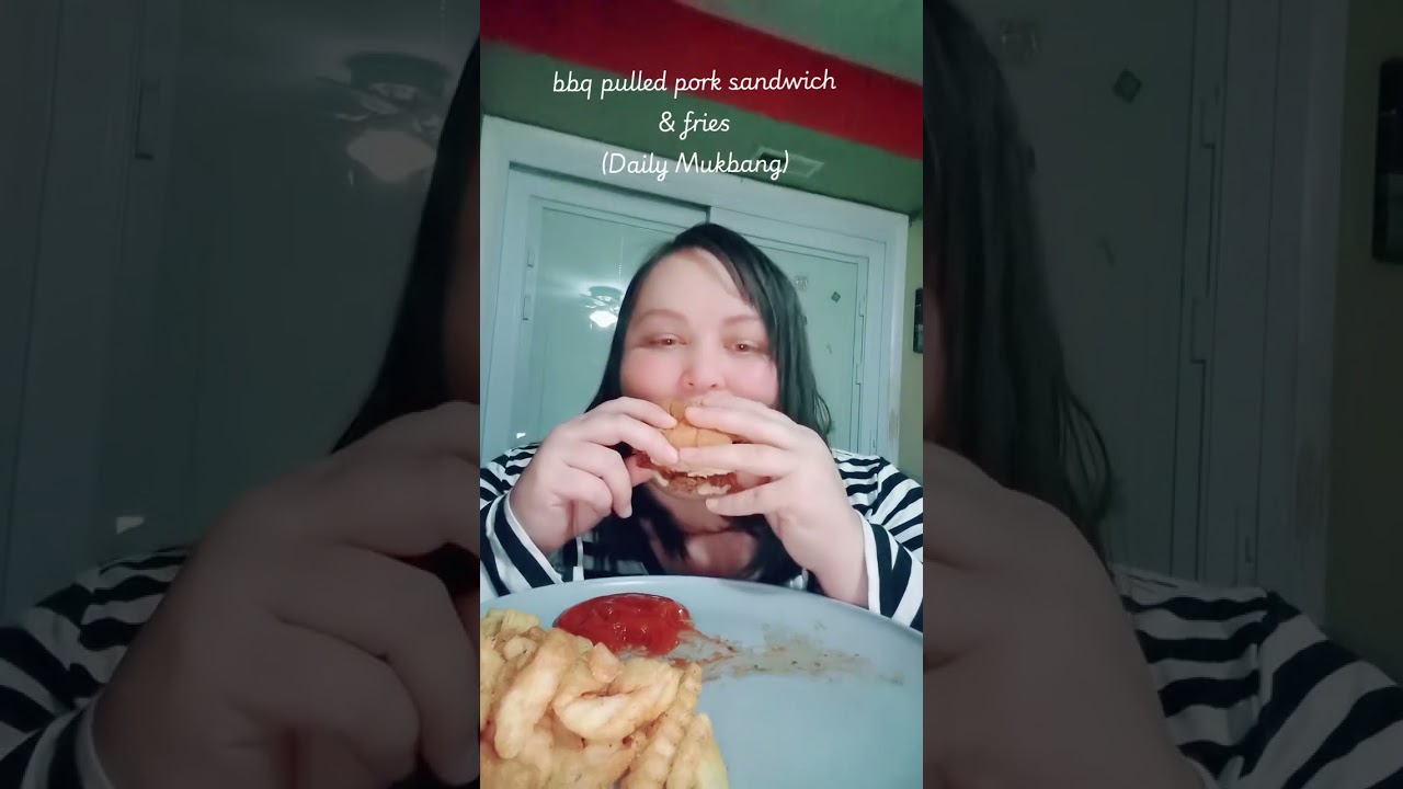 Bbq pulled pork sandwich and fries