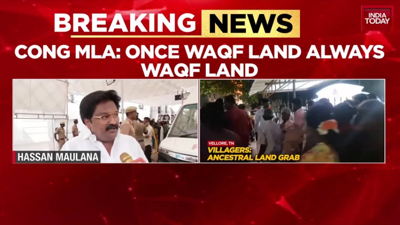 Tamil Nadu Congress Backs Waqf Land Grab, Says Villagers Must Pay Rent To Waqf | India Today