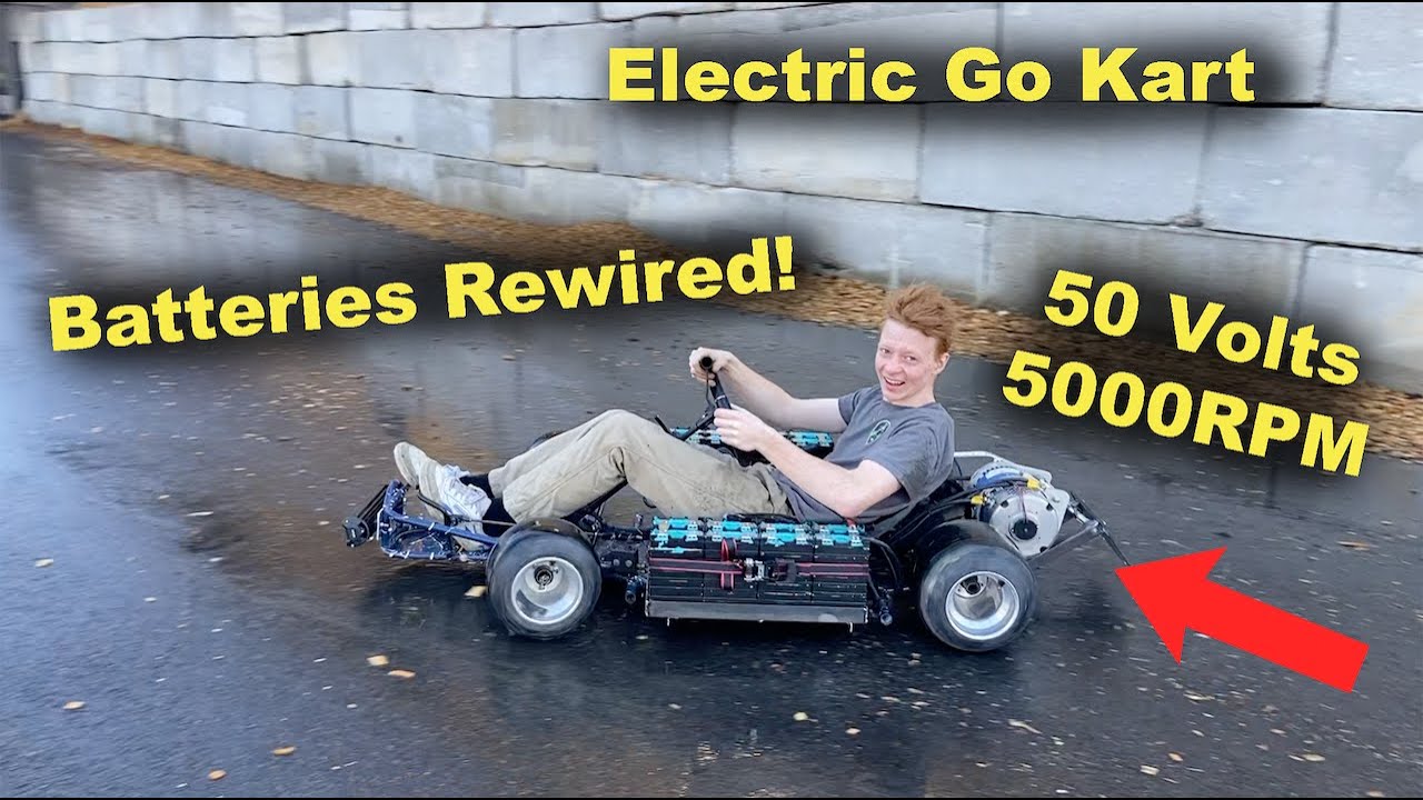 50V 5000 RPM Electric Go Kart Build Part 6 (IT HITS 5000RPM AND GOES FASTER NOW!)