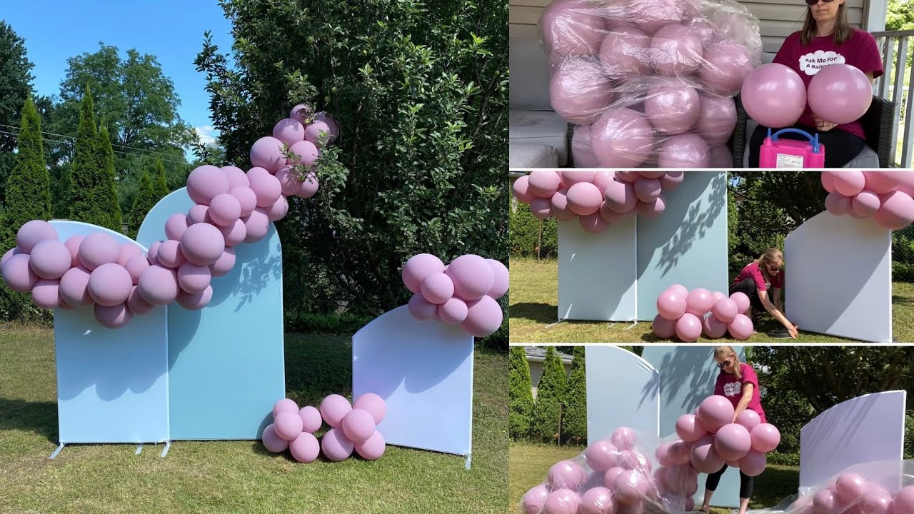 Backdrop Set With Easy Balloon Garland