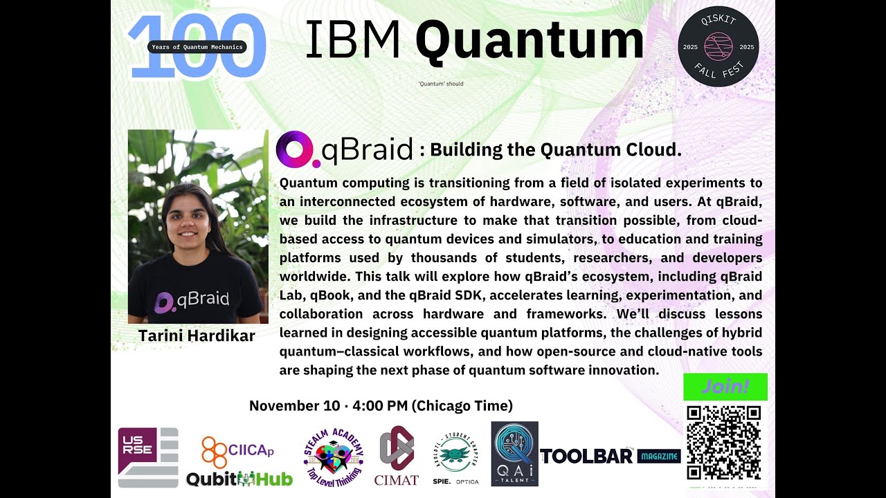Dr. Tarini Hardikar:  qBraid -Building the Quantum Cloud