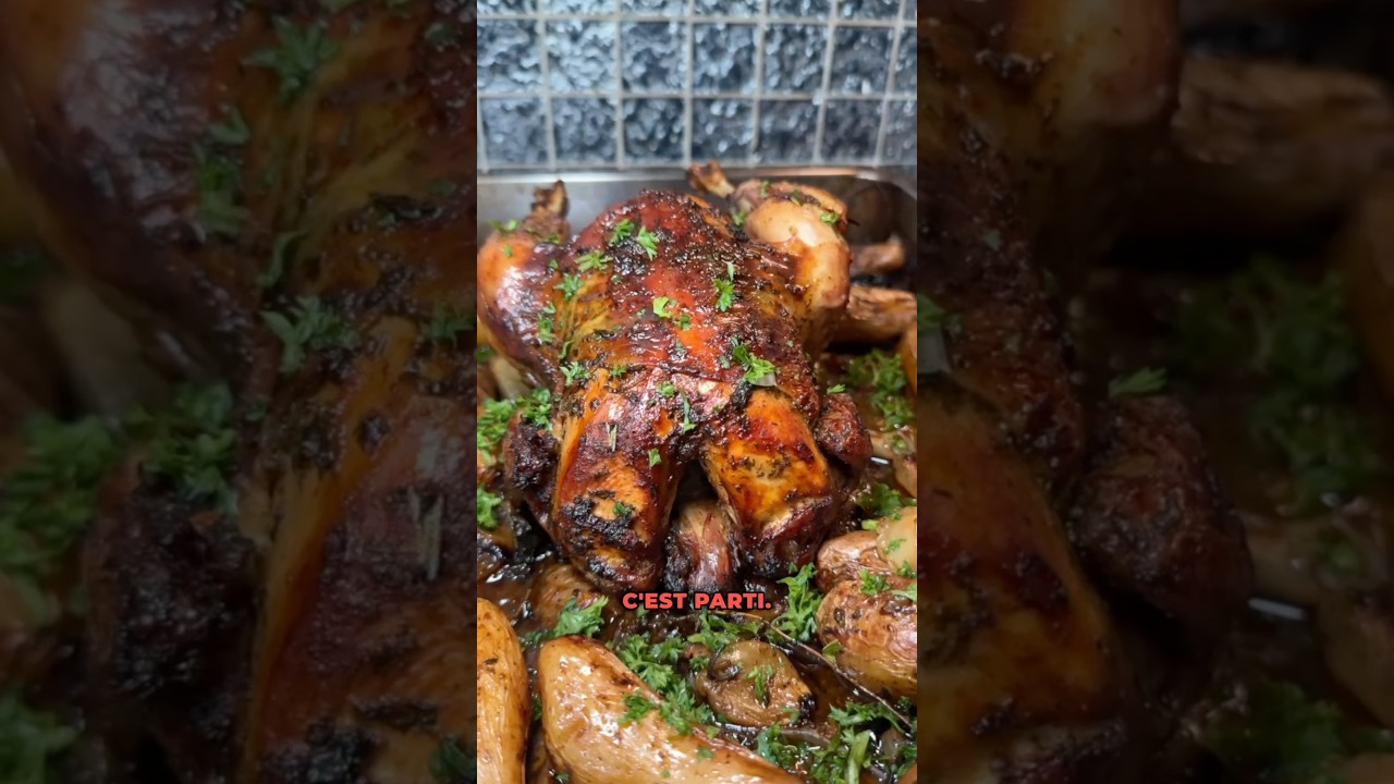 🐓POULET R&Ocirc;TI AU BEURRE MA&Icirc;TRE D&rsquo;H&Ocirc;TEL 🔥 #poulet #roti #recette #cuisinefacile