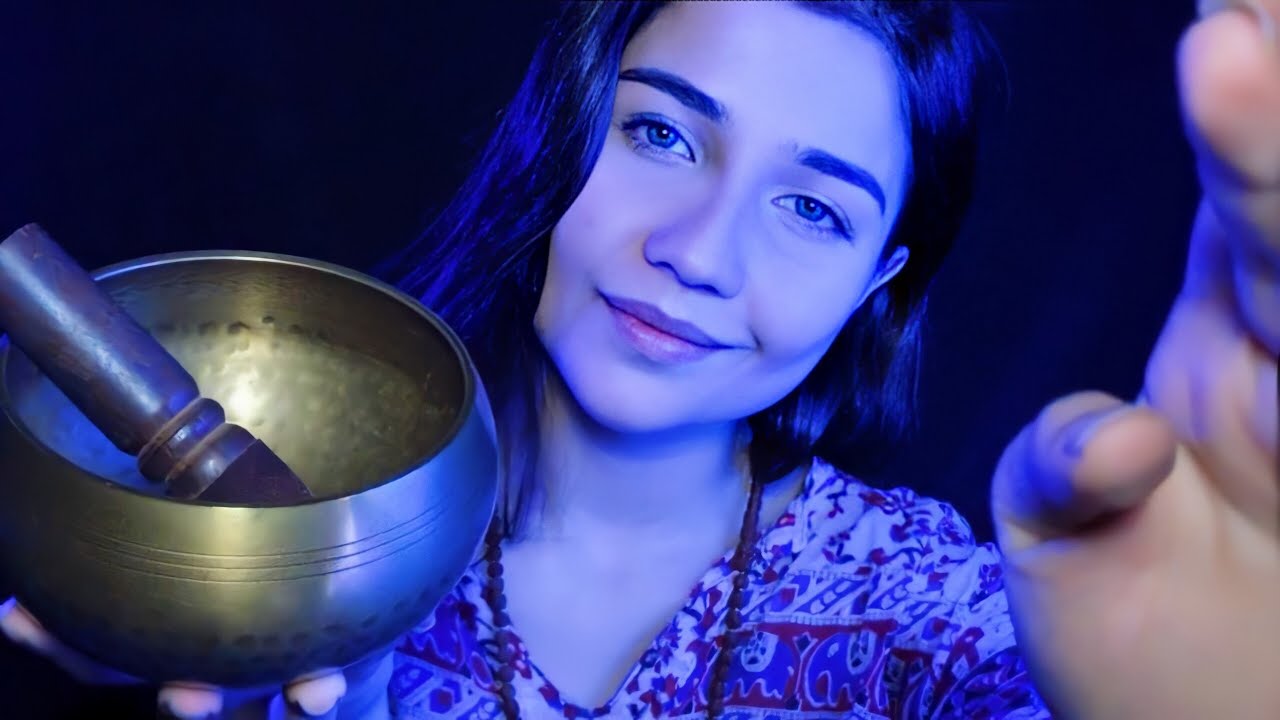 ASMR 1HR: PODEROSO MANTRA ELIMINA NEGATIVIDADE PARA RELAXAR E DORMIR BEM - SUSSURROS E SINO TIBETANO