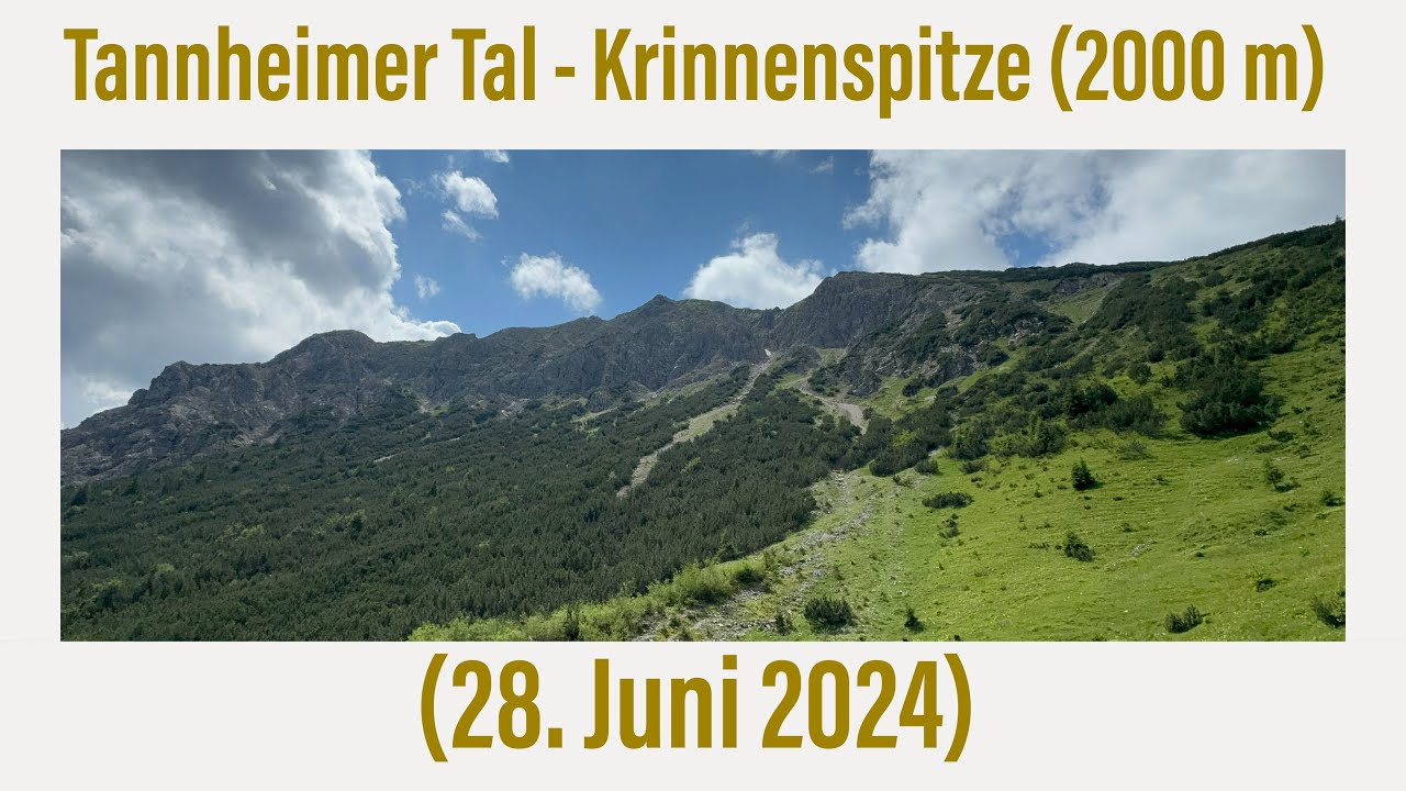 Tannheimer Tal - Krinnenspitze [2000 m] (28. Juni 2024)