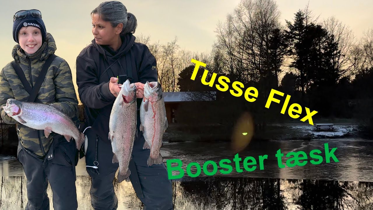 Vinter fiskeri i tussen- put and take bundfiskeri