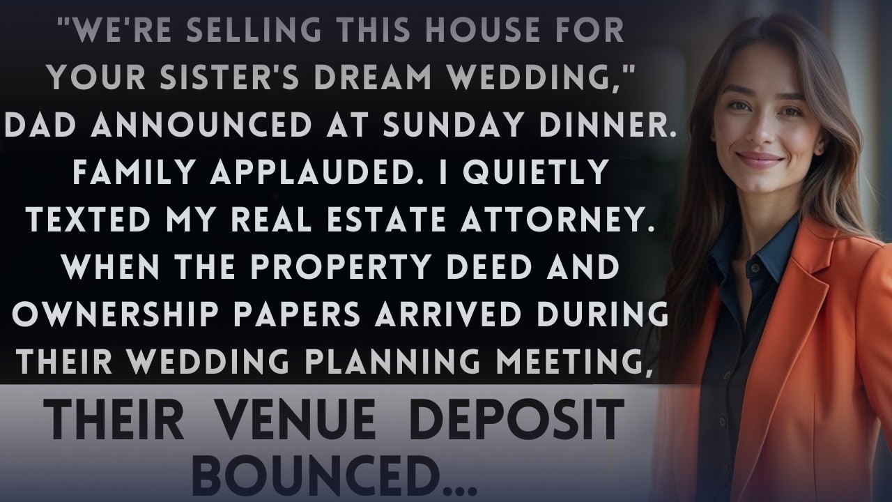 Parents Planned to Sell My House for My Sister’s Wedding—Until My Property Lawyer Crashed the Party