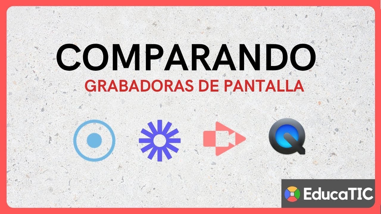 🚀 ¿CUÁL es la MEJOR GRABADORA DE PANTALLA?🤔  |🔴  Loom, ScreenCastify, Screencast-O-Matic, Quick Time