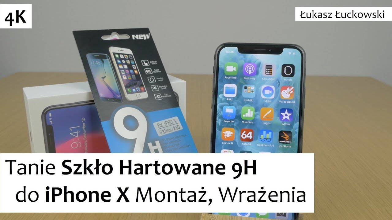 Tanie Szkło Hartowane 9H do iPhone X  | Montaż, Wrażenia