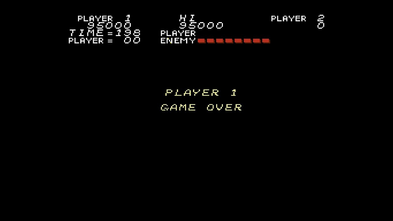 Trojan - Continue and Game Over Screen