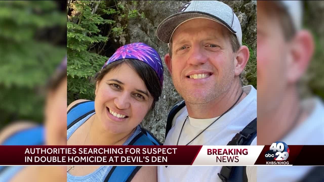 Devil's Den park homicide: Couple killed protecting daughters during attack, suspect sought