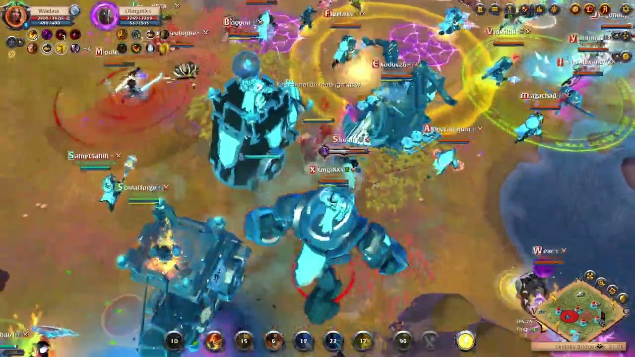 Albion Online ZvZ Road Block vs Mamooth 21 UTC