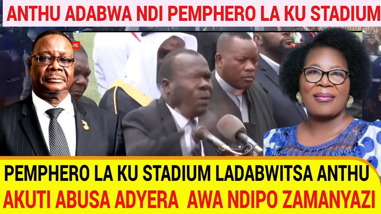 ANTHU ADABWA NDI PEMPHERO LA KU STADIUM AKUTI ABUSA ADYERA  AWA NDIPO ZAMANYAZI