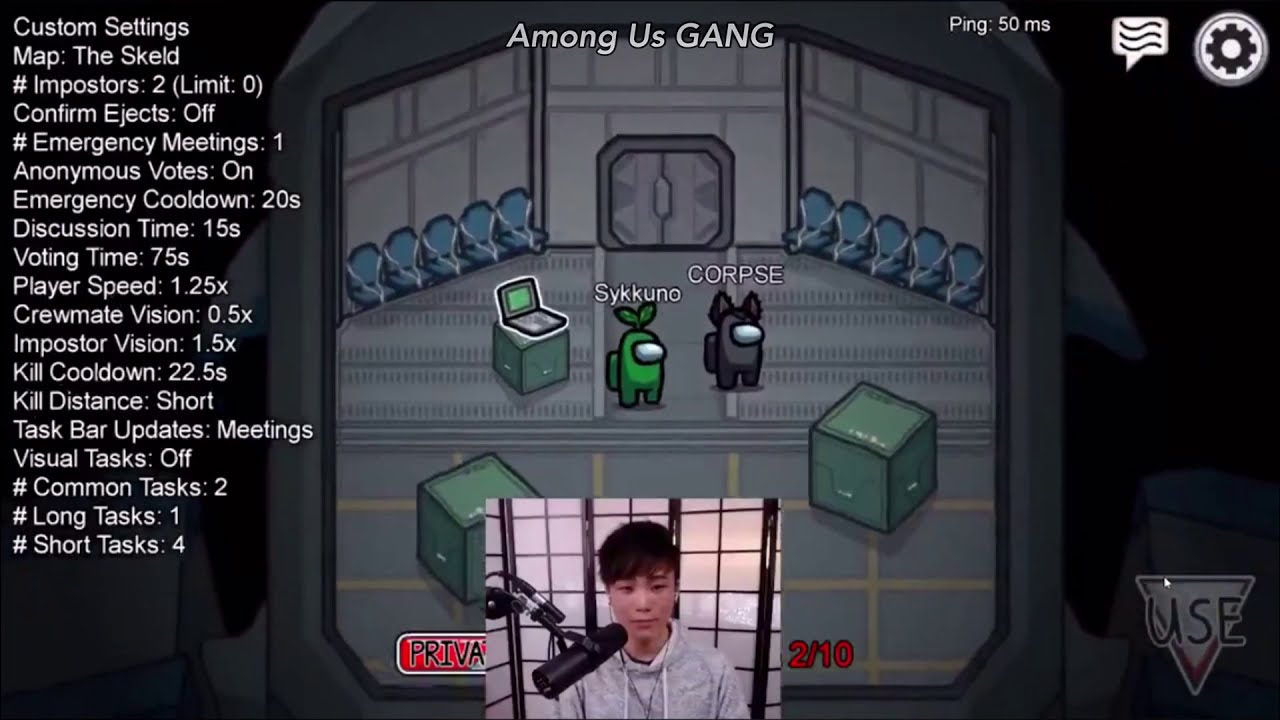 CORPSE and Sykkuno hanging out on the lobby | Among us Proximity Chat