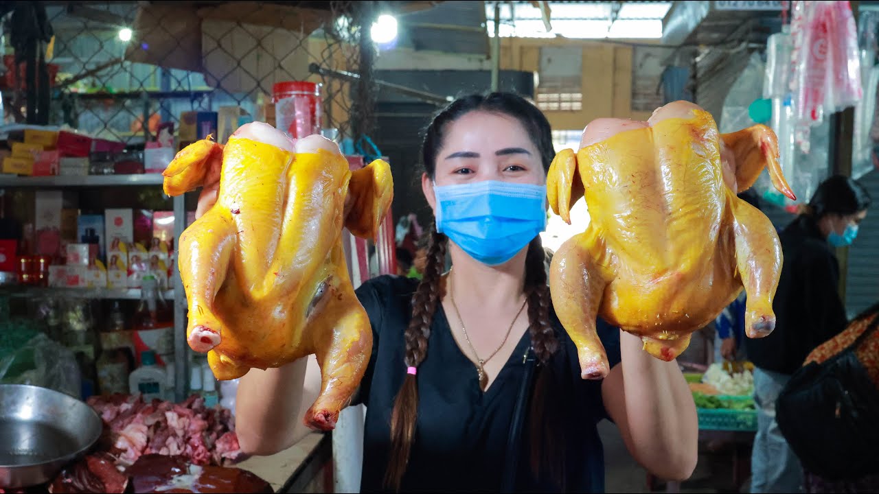 Market Show - Buy Chicken, Coca And Blossom For Recipe - Chicken Roasted Coca Dipping Chili Sauce
