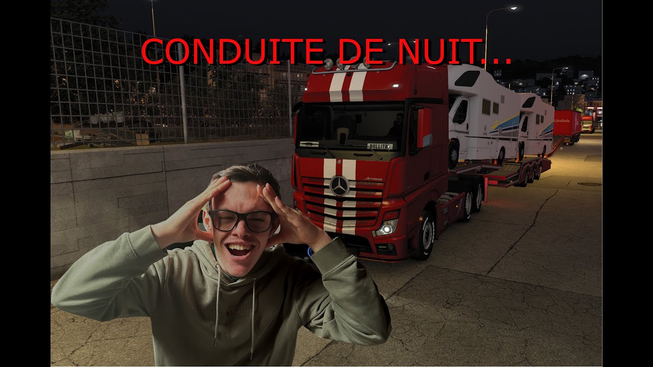 ETS2 : CONDUITE DE NUIT EN GRÈCE 🇬🇷 LIVRAISON DE CAMPINGS CARS À KAVALA 🚐