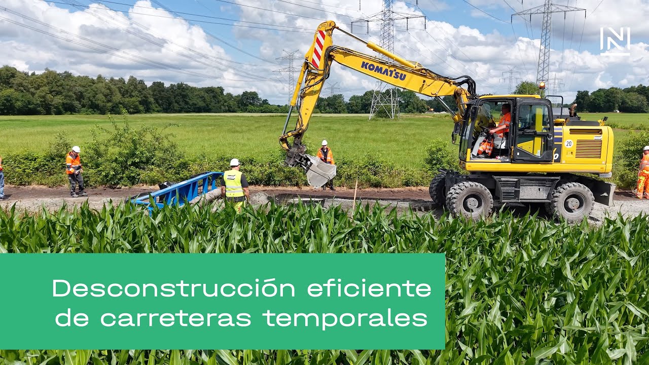 Retirada de geosintéticos con barra separadora – Separación limpia y enrollado seguro | Naue