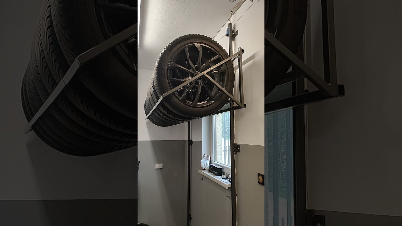 Regał na opony elektryczny