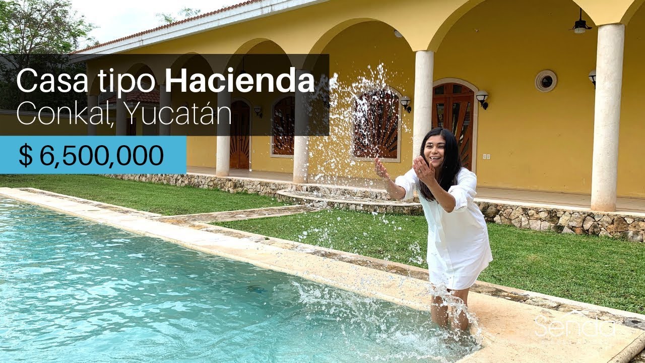 ✅ CASA en VENTA tipo HACIENDA con 2021 m2 de Terreno 🔺 Conkal, Yucatán