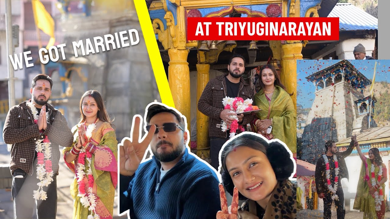 We got married at Triyuginarayan 😍
