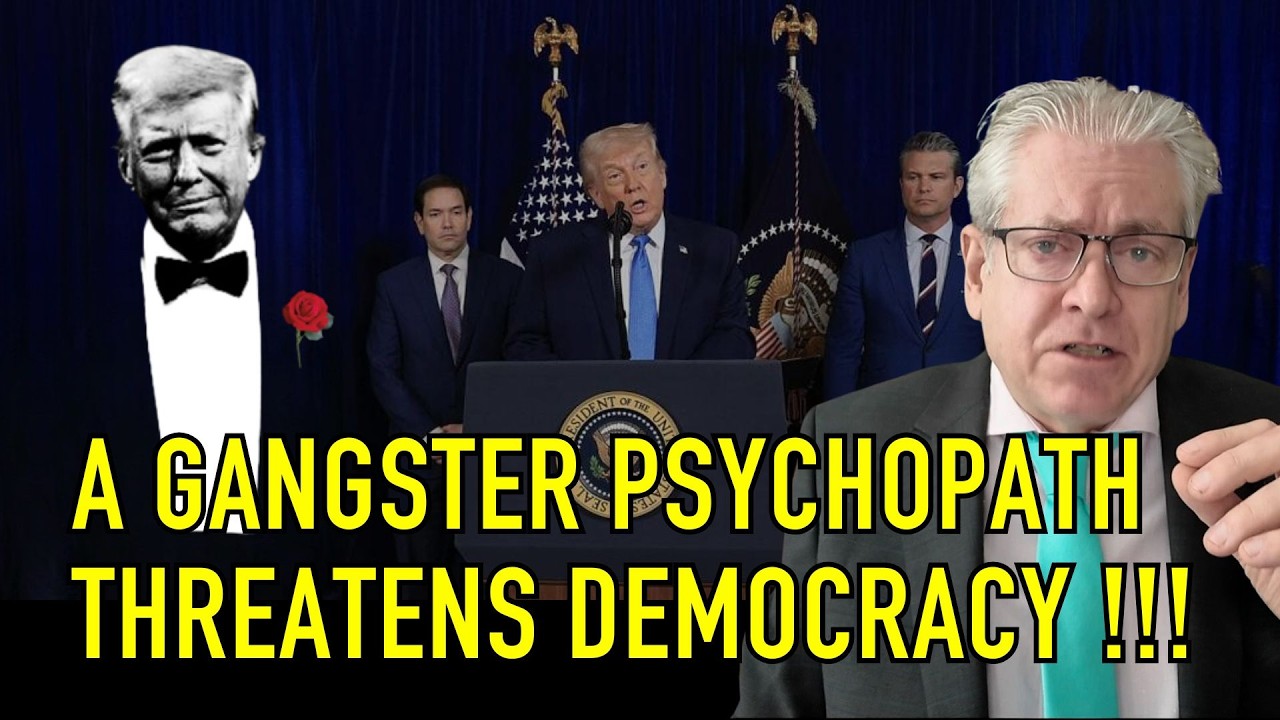 A GANGSTER PYSCHOPATH THREATENS GLOBAL DEMOCRACY