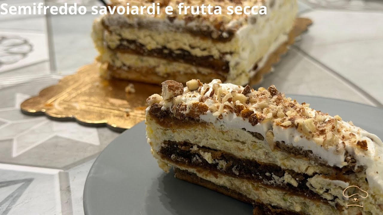 Semifreddo savoiardi e frutta secca