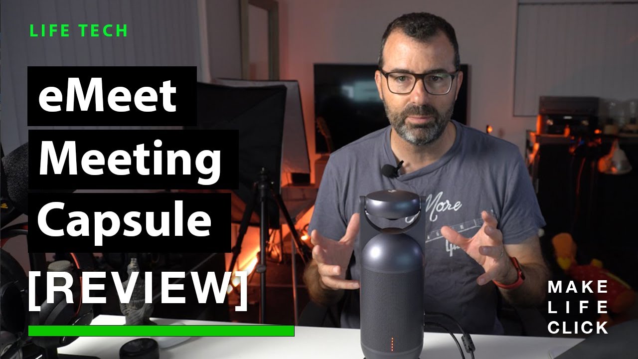 eMeet Meeting Capsule Review - Conference Room Camera and Speaker with AI
