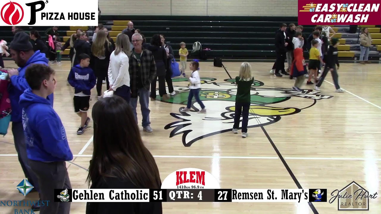 Remsen St. Mary's at Gehlen Catholic Boys Basketball