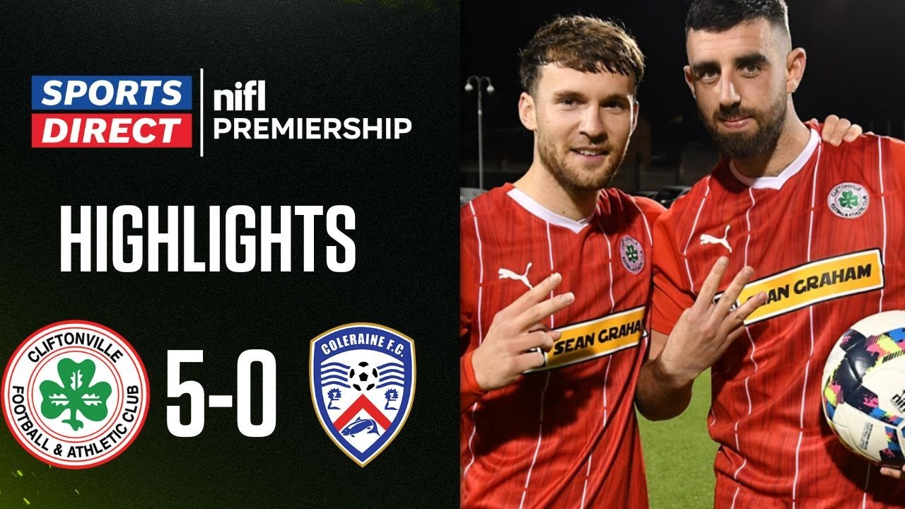 Hat-trick for Gormley! | Cliftonville 5-0 Coleraine | #SportsDirectPrem Highlights