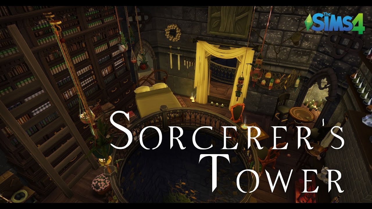 The Sorcerer's Tower (No CC/with CC) | The Sims 4 | Download in description