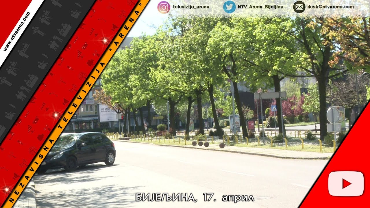 BIJELJINA 17. APRIL -  VOZNJA KROZ GRAD