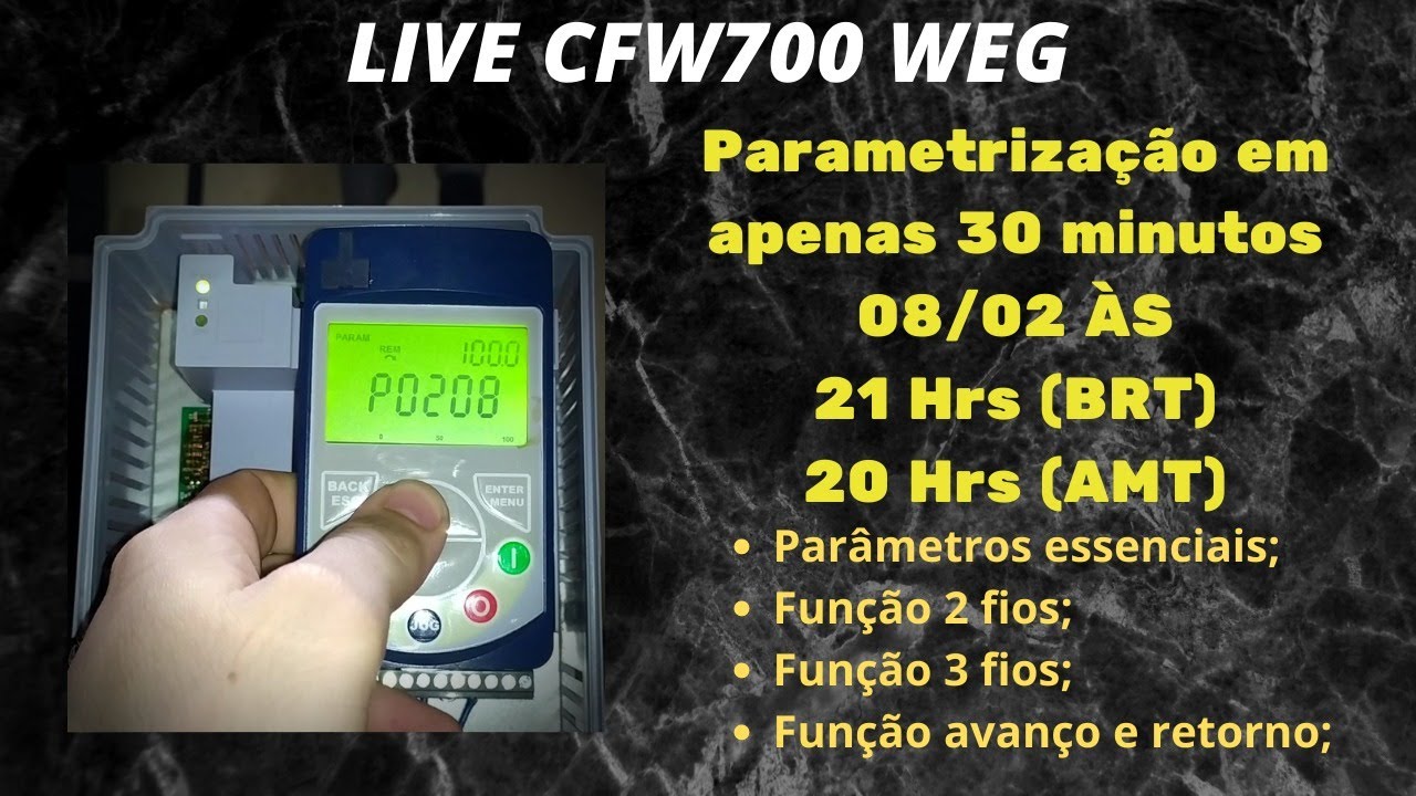Parametrizando CFW700 WEG em 30 minutos