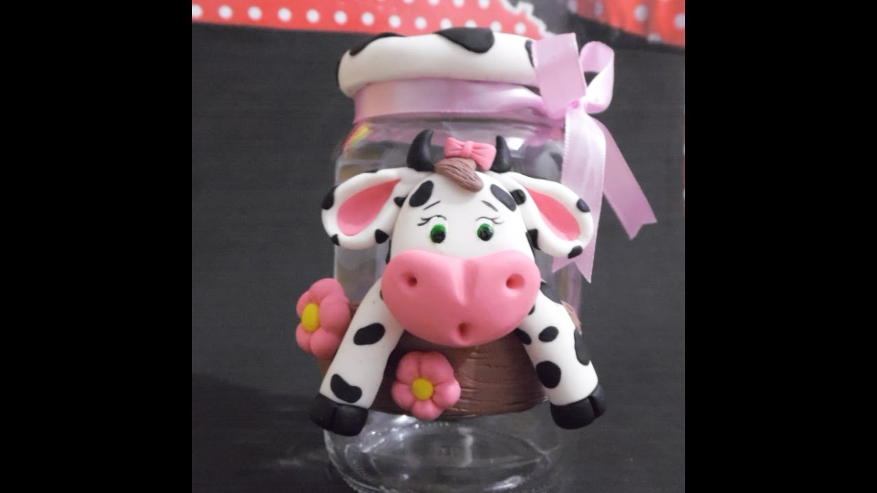 Pote da vaquinha (em biscuit DIY )
