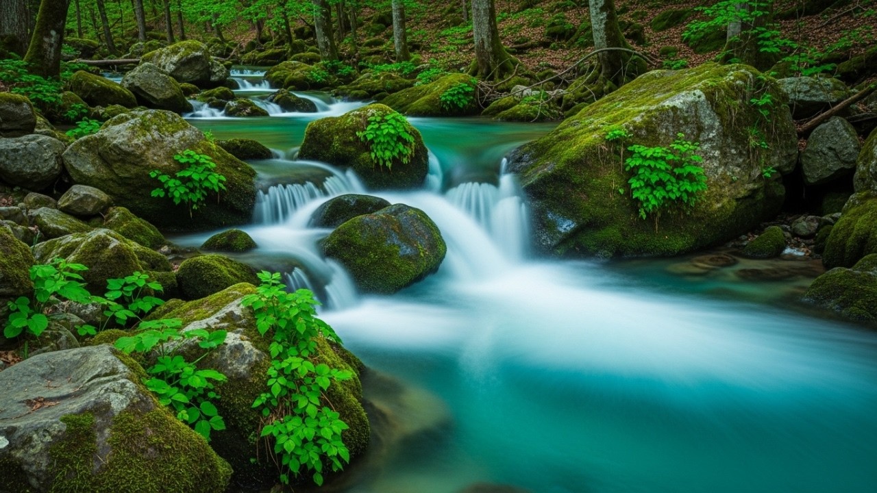 Gentle River Stream with Birds Singing 🕊️ Nature Sounds for Stress Relief and Better Sleep