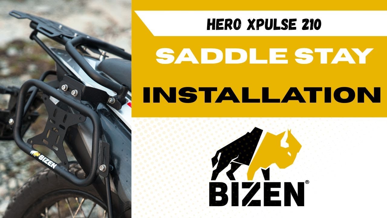 Bizen Hero Xpulse 210 Saddle Stay Installation Video #xpulse210 #heroxpulse200 #heroxpulse210
