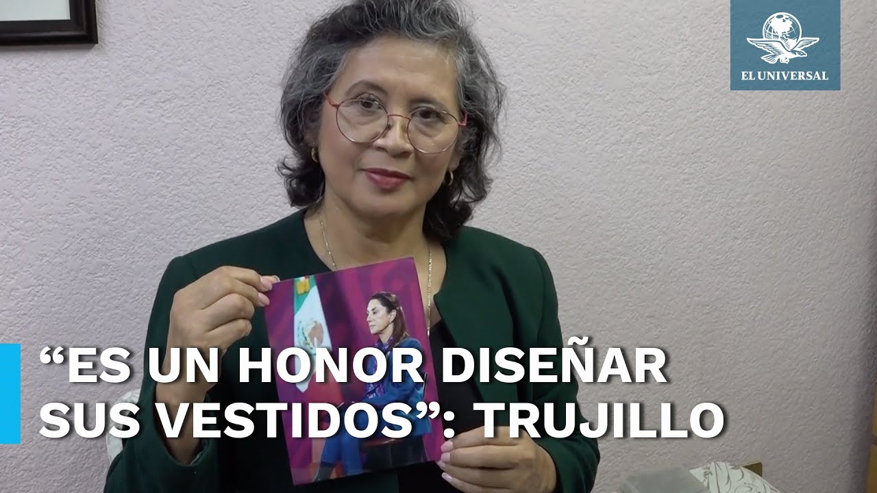Olivia Trujillo, la orgullosa diseñadora detrás de los vestidos y trajes de Claudia Sheinbaum