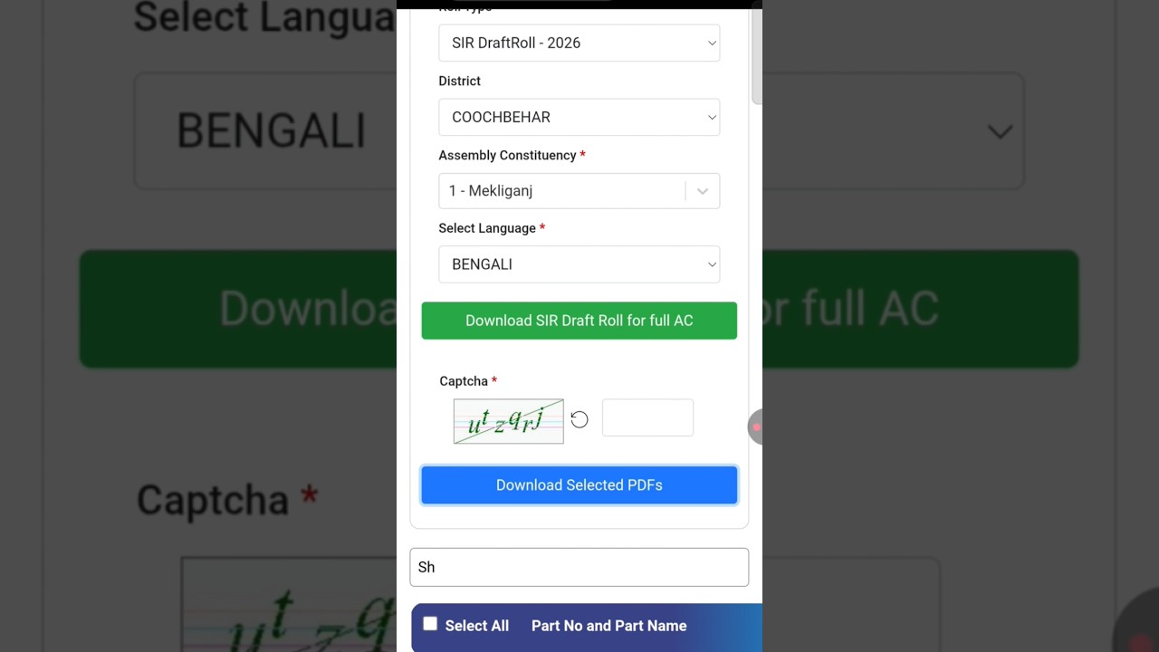 SIR Draft Voter List Download #sir #voter #2026election #viral #draft #sirform #voterlist #eci