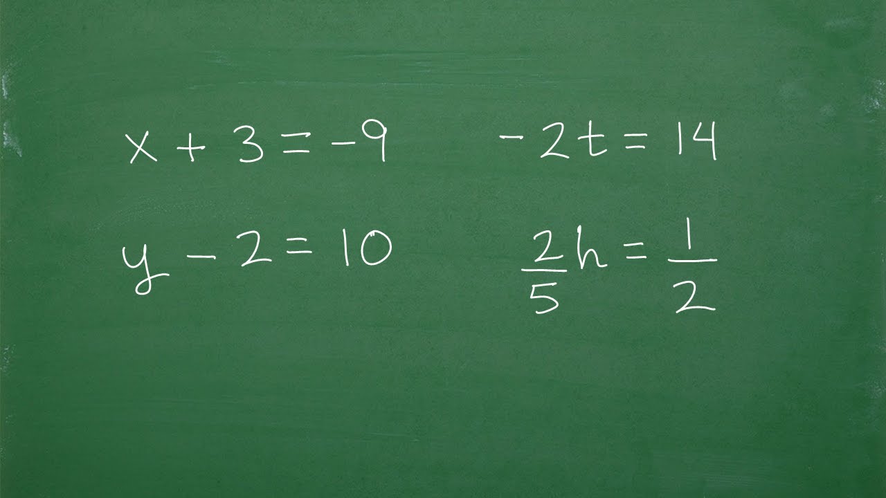 Let&rsquo;s Solve These Basic Algebra Equations- Step-by-Step&hellip;&hellip;.