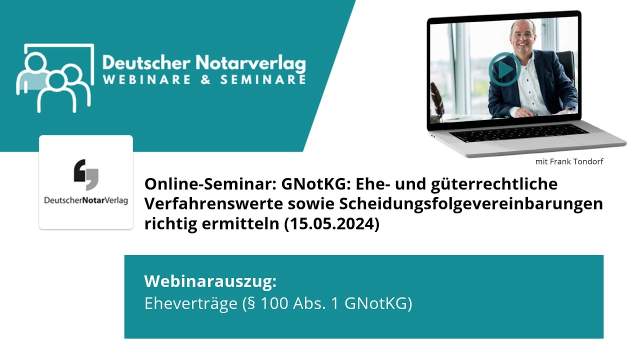Ehevertr&auml;ge (&sect; 100 Abs. 1 GNotKG)