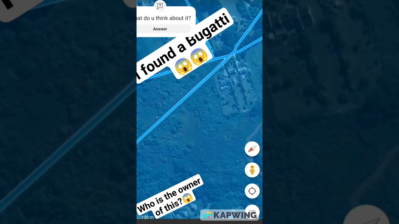 Is this Bugatti really abandoned 😱😱|Google Earth 🌍|#shorts #automobile #bugatti #lavoiturenoire