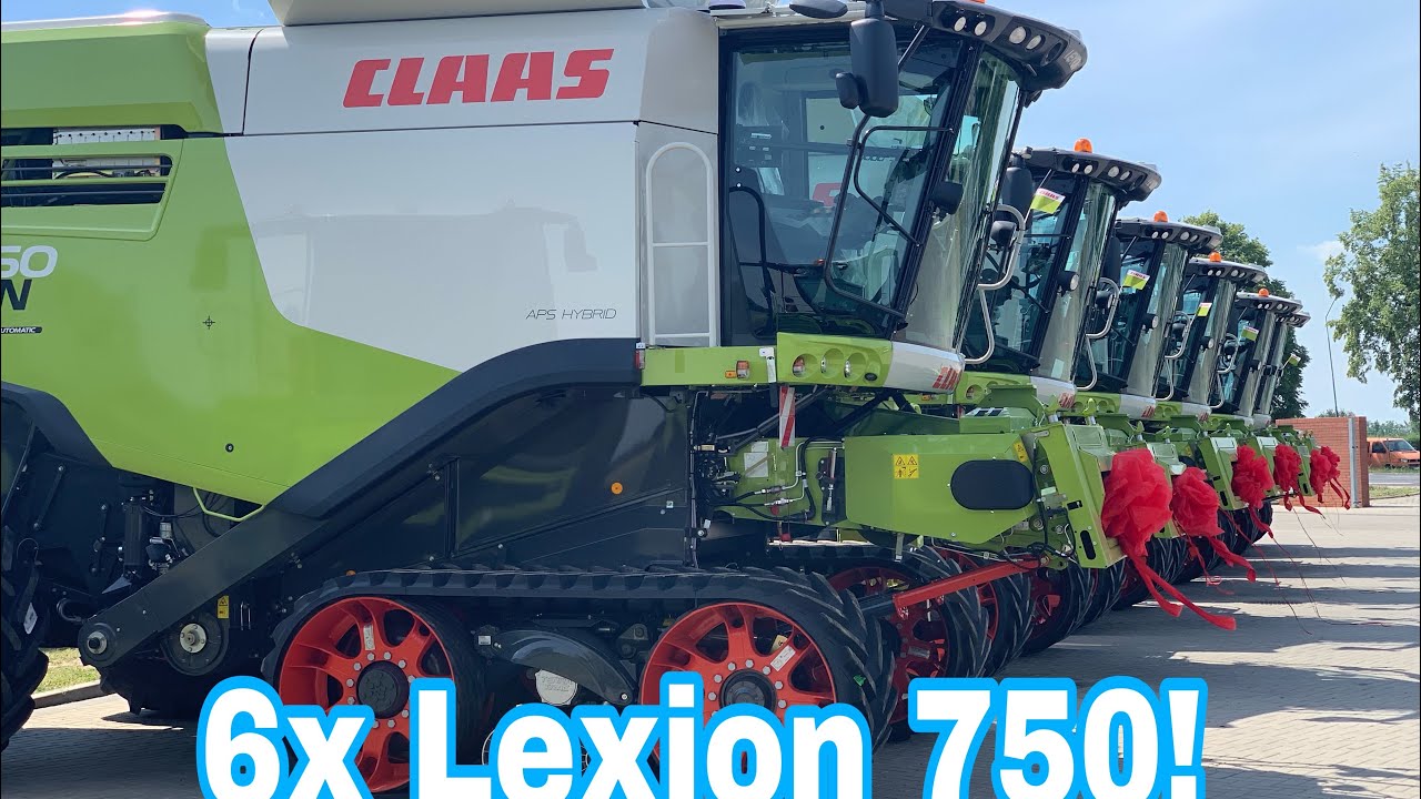 Niższe spalanie zadecydowało o wymianie floty kombajnów.  6x Lexion 750!